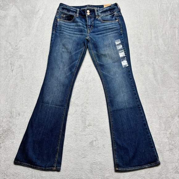 American Eagle Outfitters Denim - NWT American Eagle Artist Flare Jeans Womens 4 Short Blue Denim Low Rise Stretch